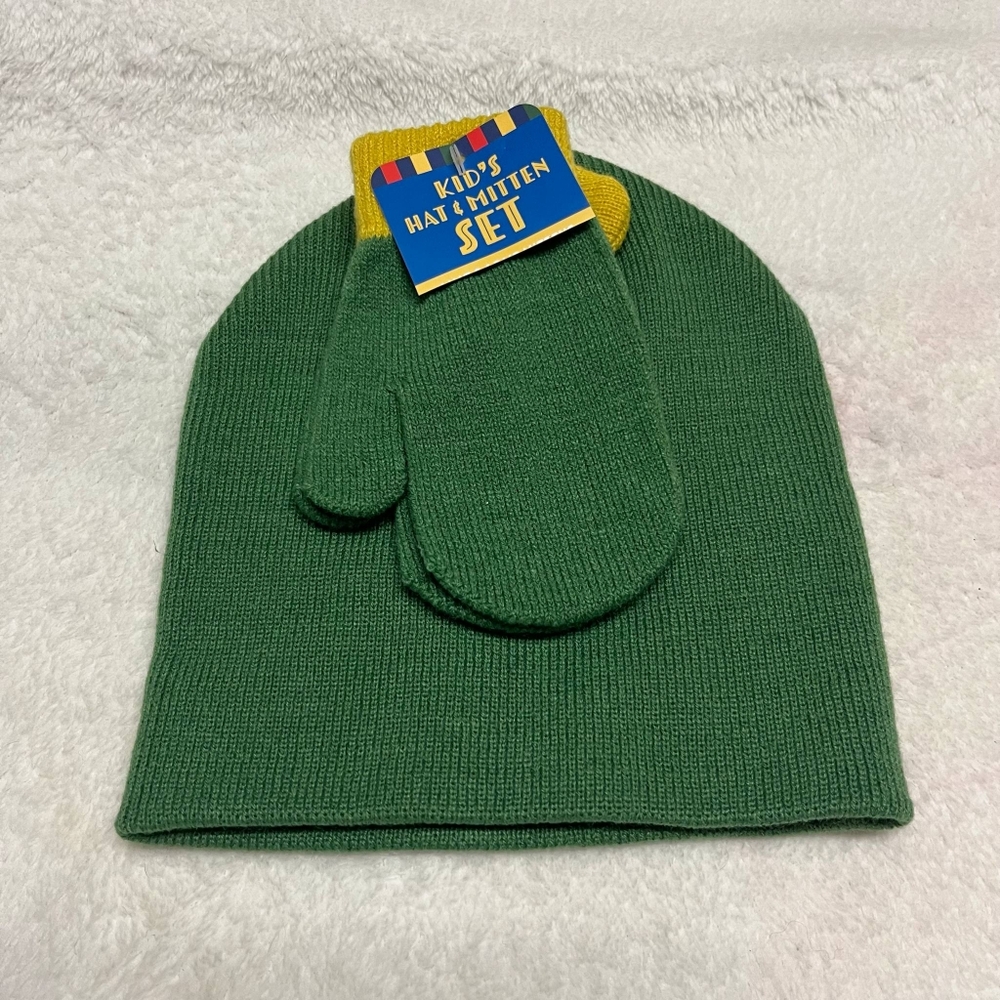 Bright Star Kid's Dinosaur Themed Hat And Glove Set